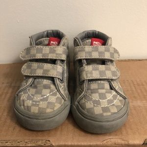 TODDLER VANS SK8-MID REISSUE V MONO CHECKERBOARD